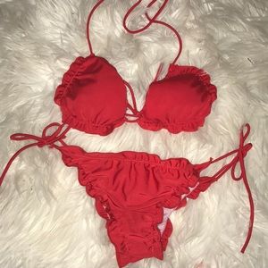 Red cute bikini